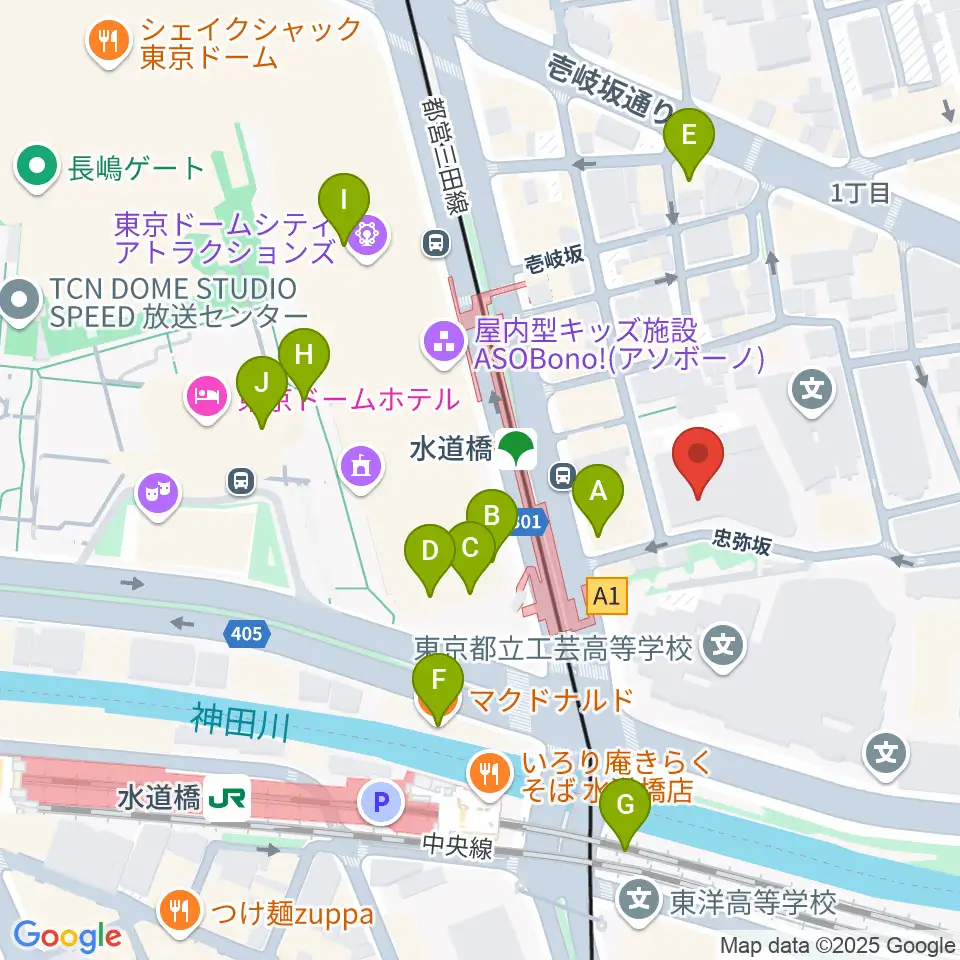 宝生能楽堂周辺のカフェ一覧地図