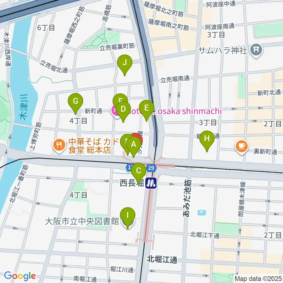細野ビルヂング周辺のカフェ一覧地図