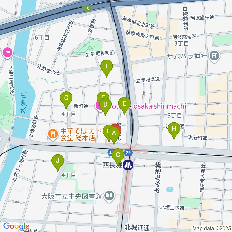 細野ビルヂング周辺のカフェ一覧地図