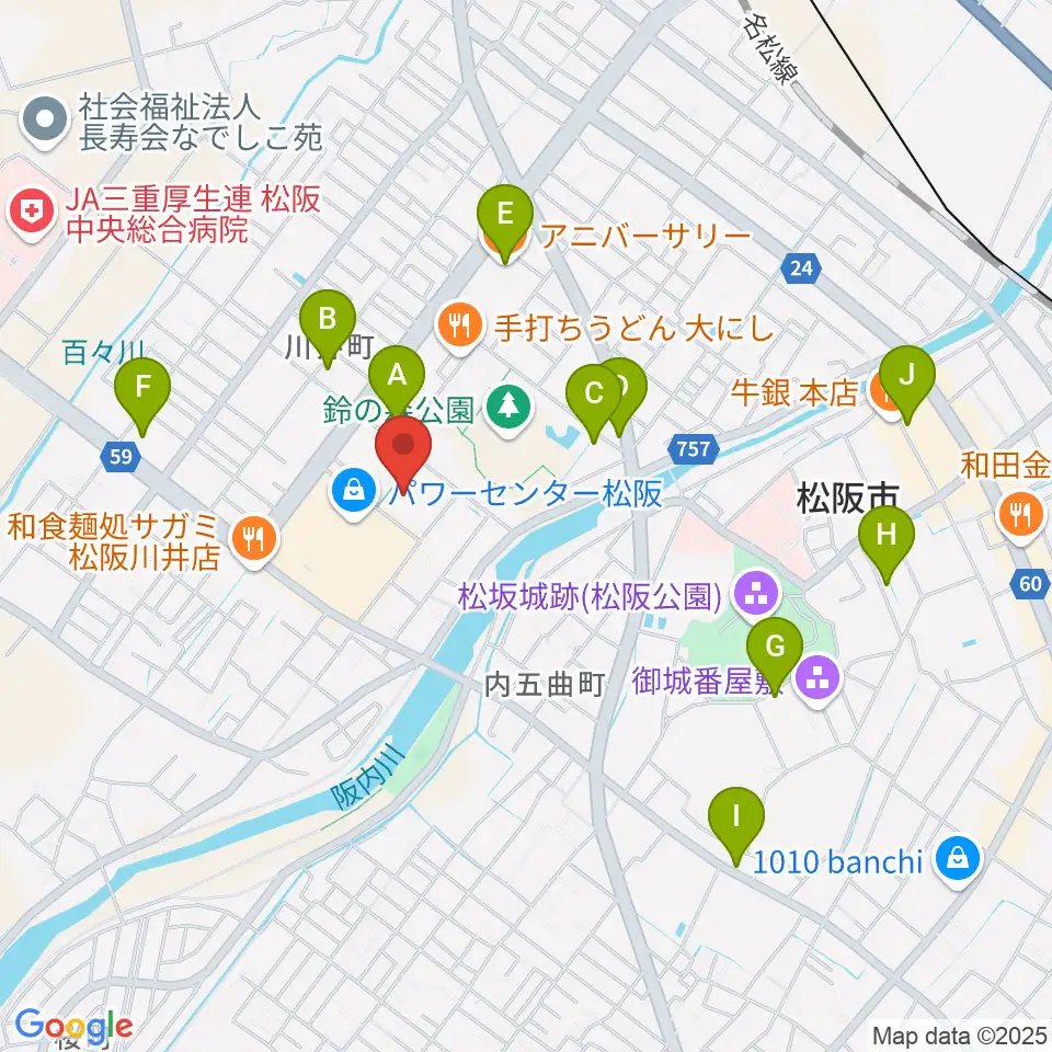 クラギ文化ホール周辺のカフェ一覧地図