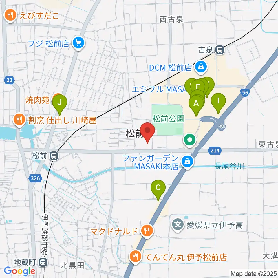 松前総合文化センター周辺のカフェ一覧地図