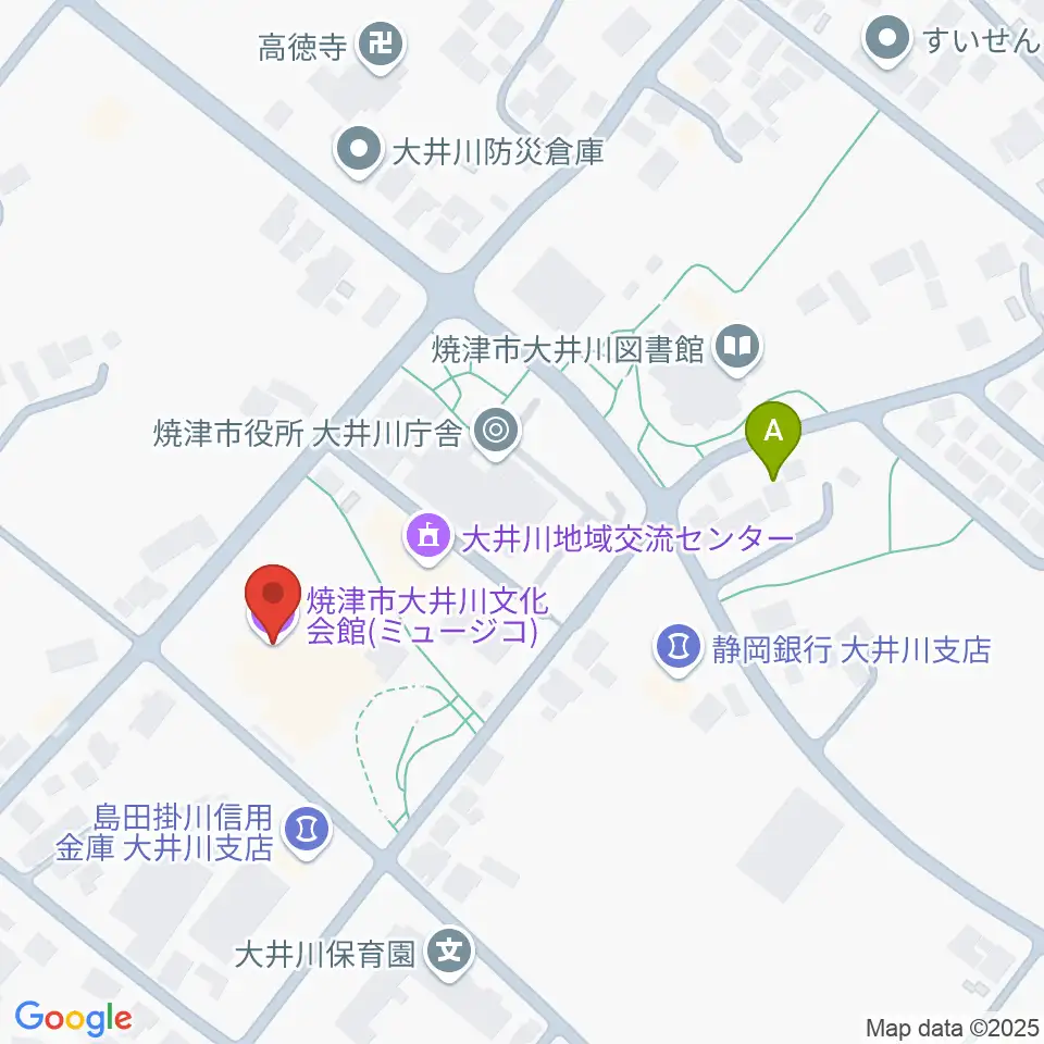 大井川文化会館ミュージコ周辺のカフェ一覧地図