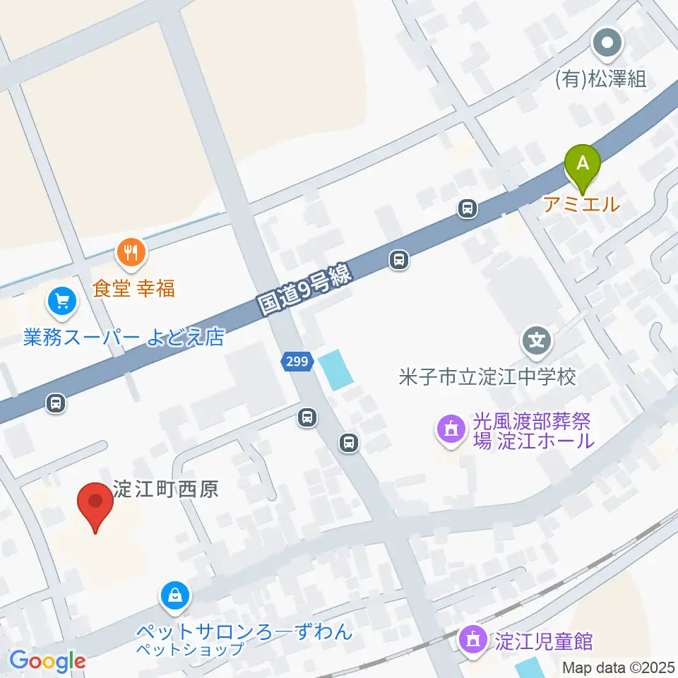 米子市淀江文化センター(さなめホール)周辺のカフェ一覧地図