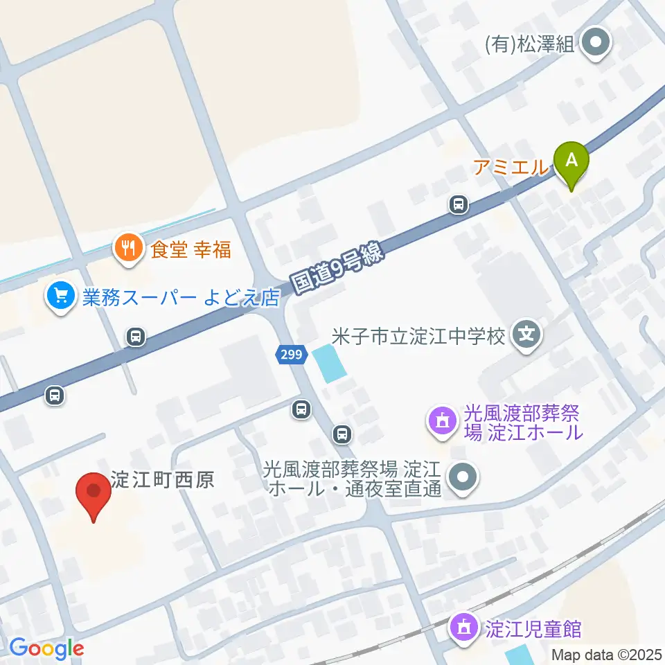 米子市淀江文化センター(さなめホール)周辺のカフェ一覧地図