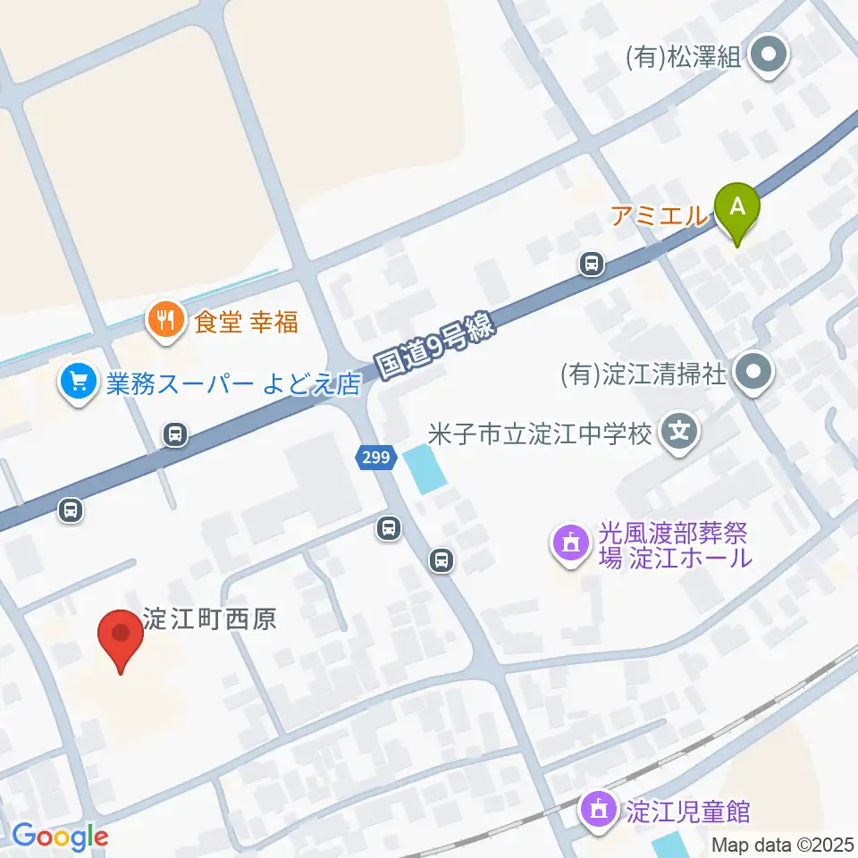 米子市淀江文化センター(さなめホール)周辺のカフェ一覧地図
