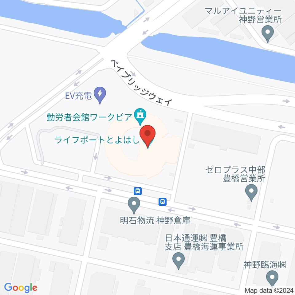 ライフポートとよはし周辺のカフェ一覧地図