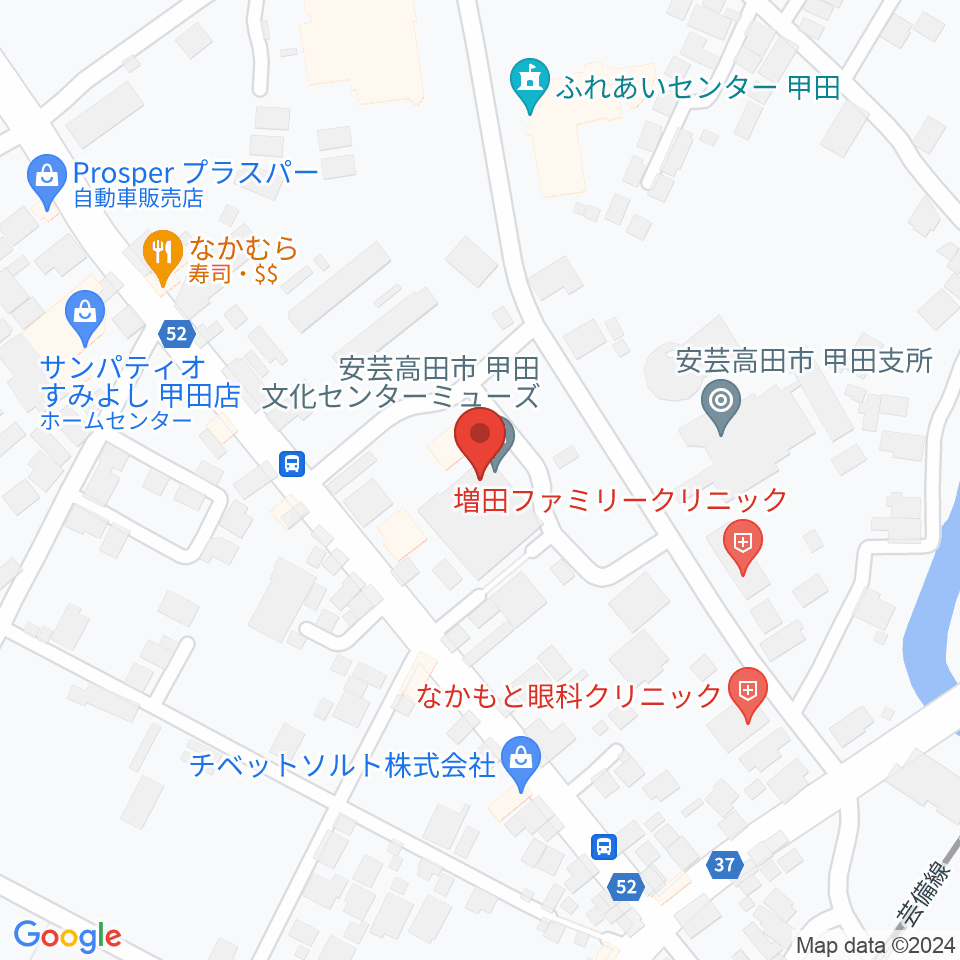 甲田文化センター ミューズ周辺のカフェ一覧地図