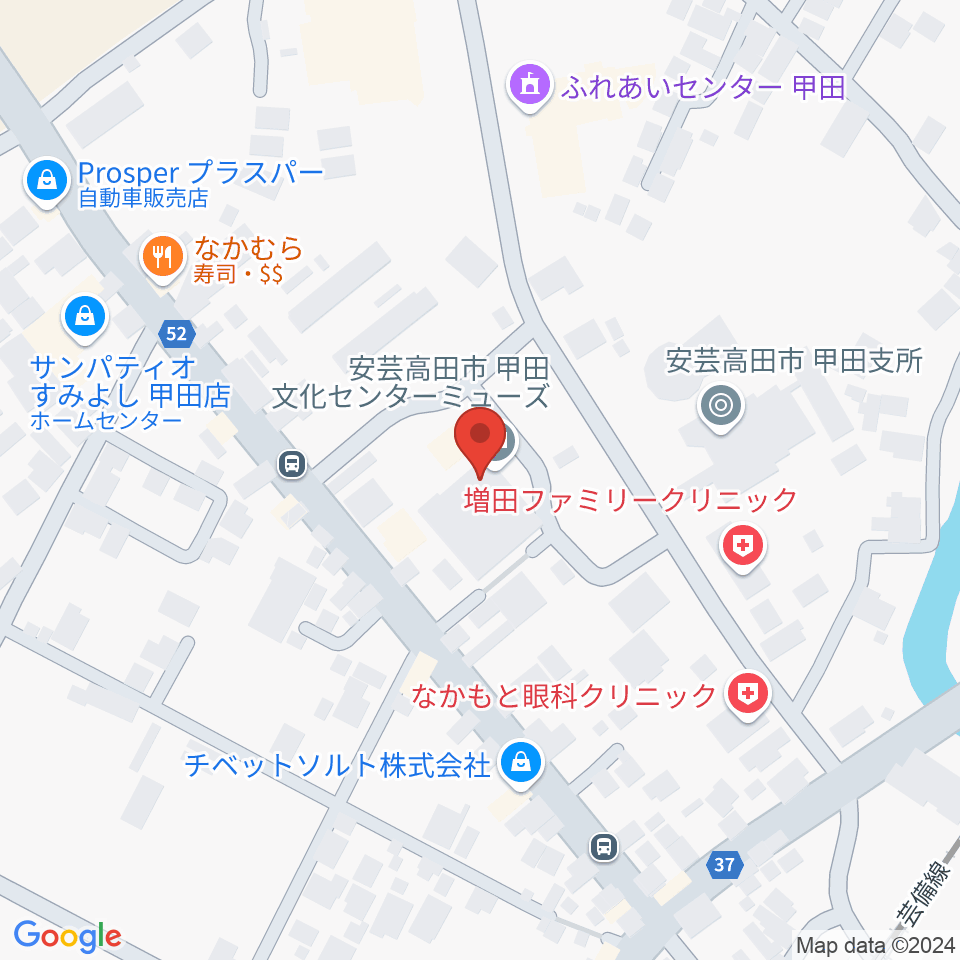 甲田文化センター ミューズ周辺のカフェ一覧地図