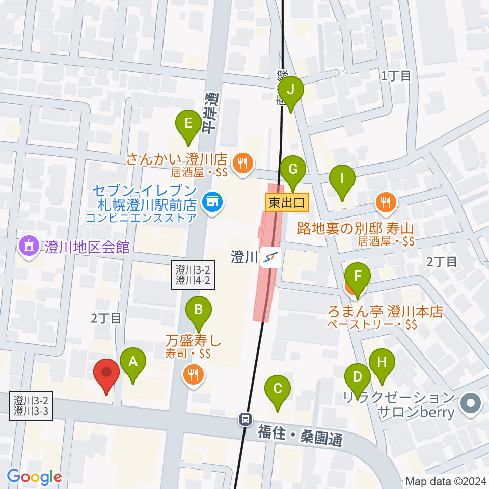 モダンタイムス周辺のカフェ一覧地図