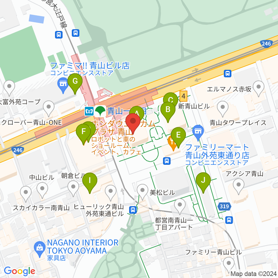 NHK文化センター 青山教室周辺のカフェ一覧地図