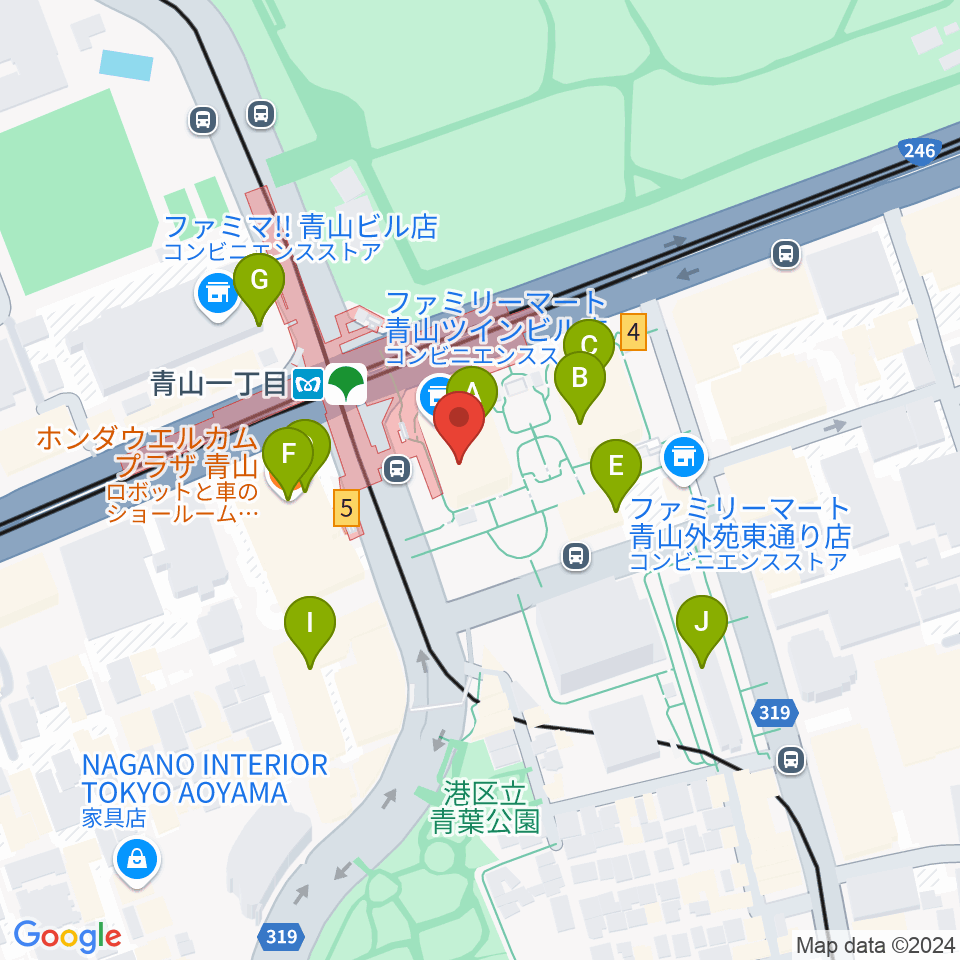 NHK文化センター 青山教室周辺のカフェ一覧地図