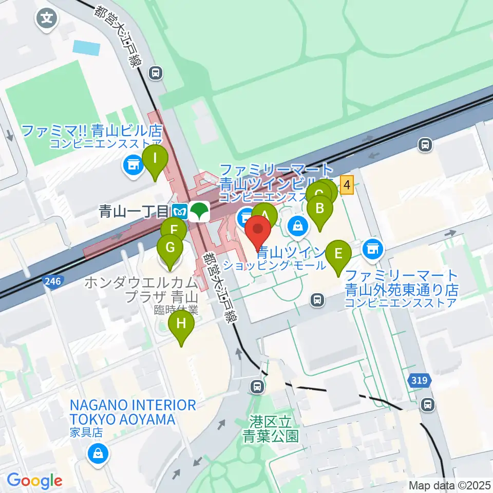 NHK文化センター 青山教室周辺のカフェ一覧地図