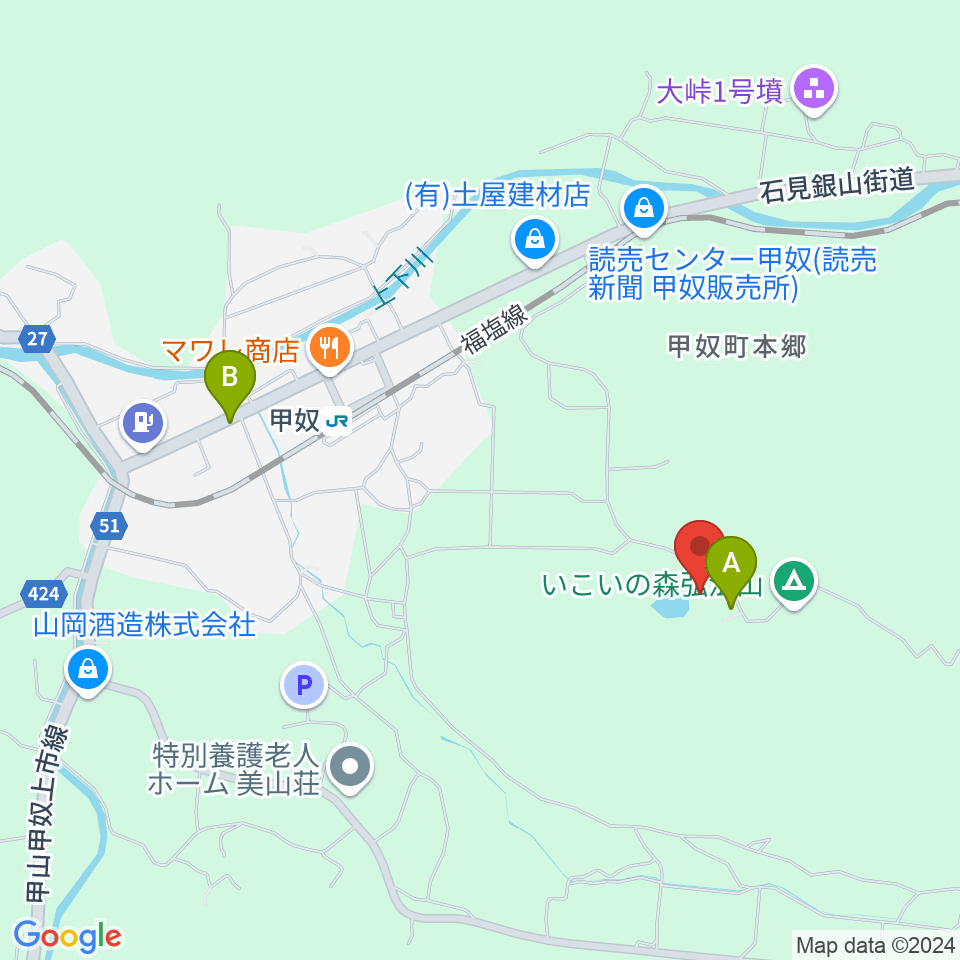 ジミー・カーターシビックセンター周辺のカフェ一覧地図