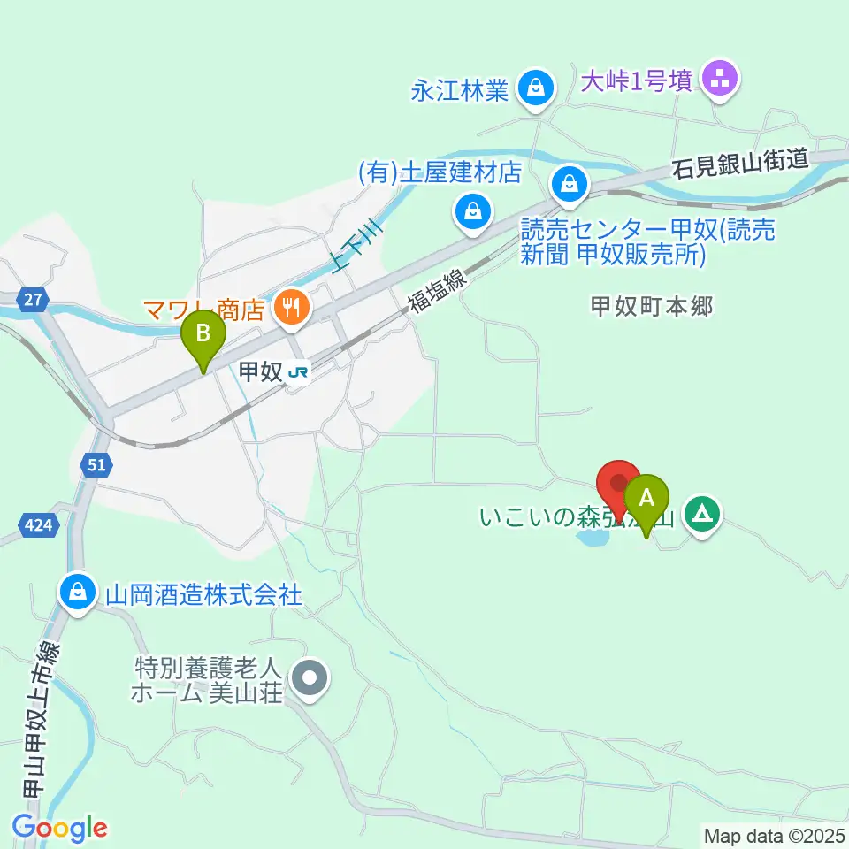 ジミー・カーターシビックセンター周辺のカフェ一覧地図