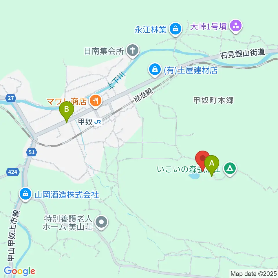 ジミー・カーターシビックセンター周辺のカフェ一覧地図