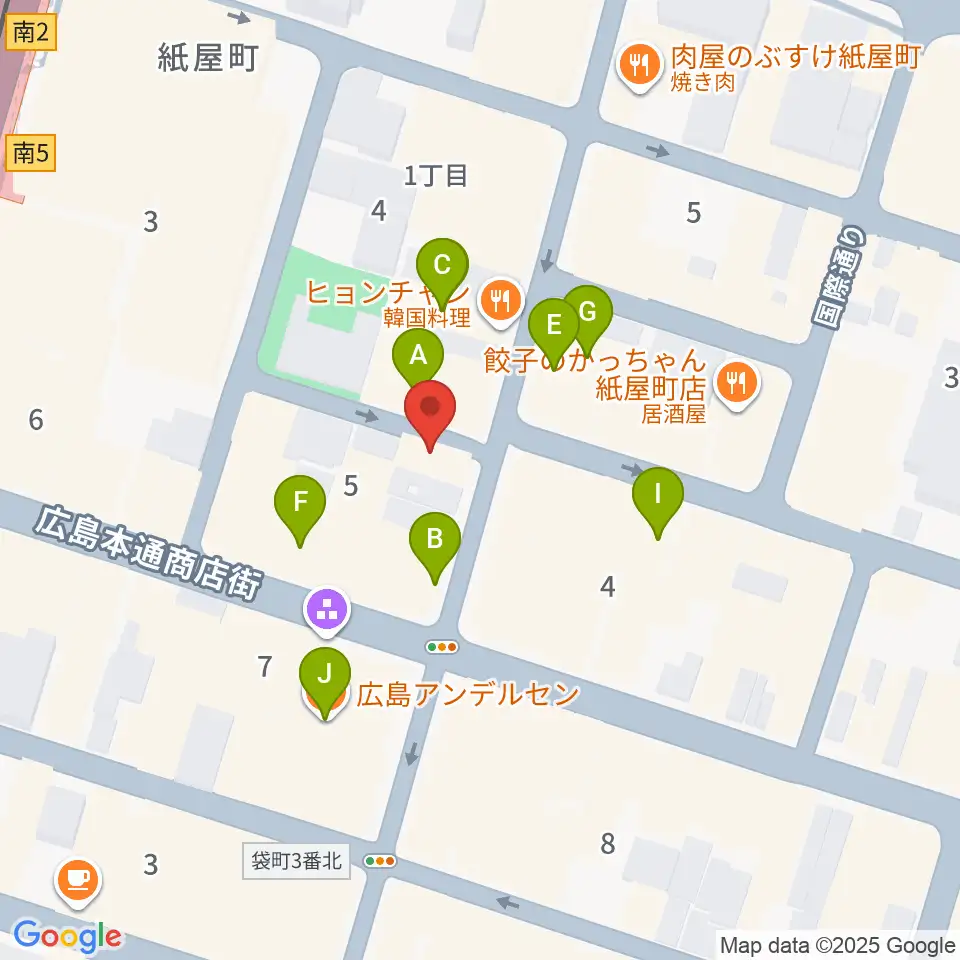 浜松ピアノ社周辺のカフェ一覧地図