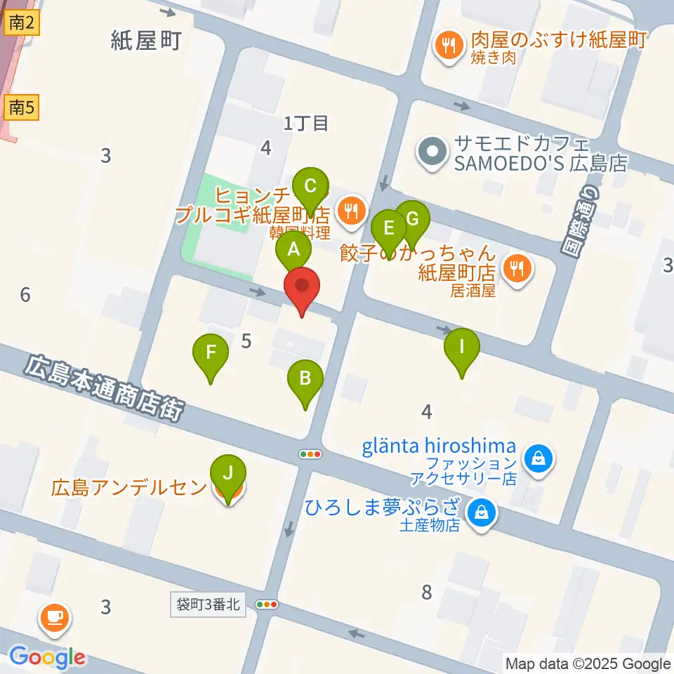 浜松ピアノ社周辺のカフェ一覧地図