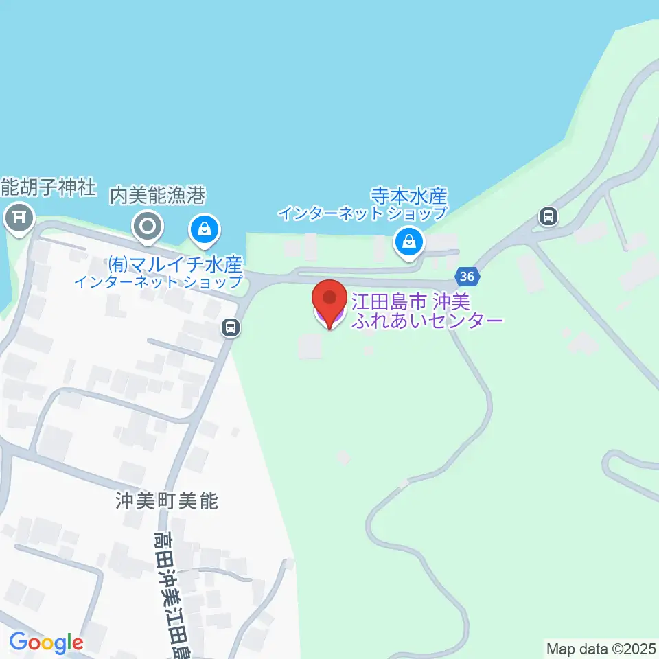 沖美ふれあいセンター周辺のカフェ一覧地図