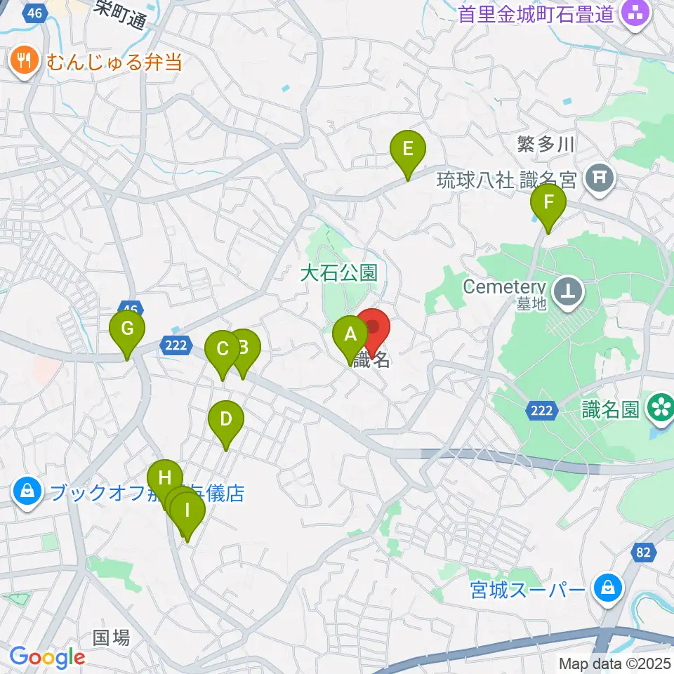 華音 音楽教室周辺のカフェ一覧地図