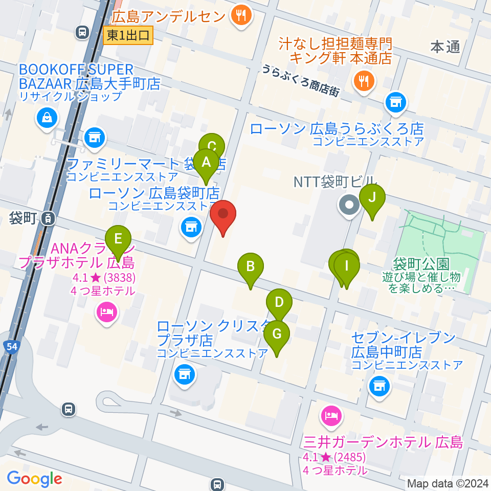 合人社ウェンディひと・まちプラザ周辺のカフェ一覧地図