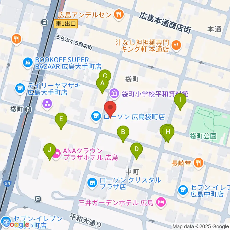 合人社ウェンディひと・まちプラザ周辺のカフェ一覧地図