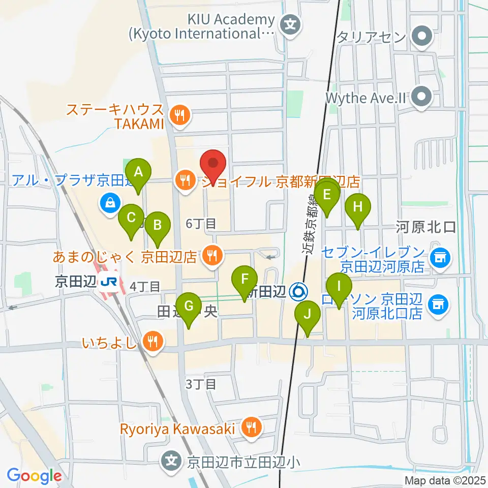 中川ミュージックスクール周辺のカフェ一覧地図