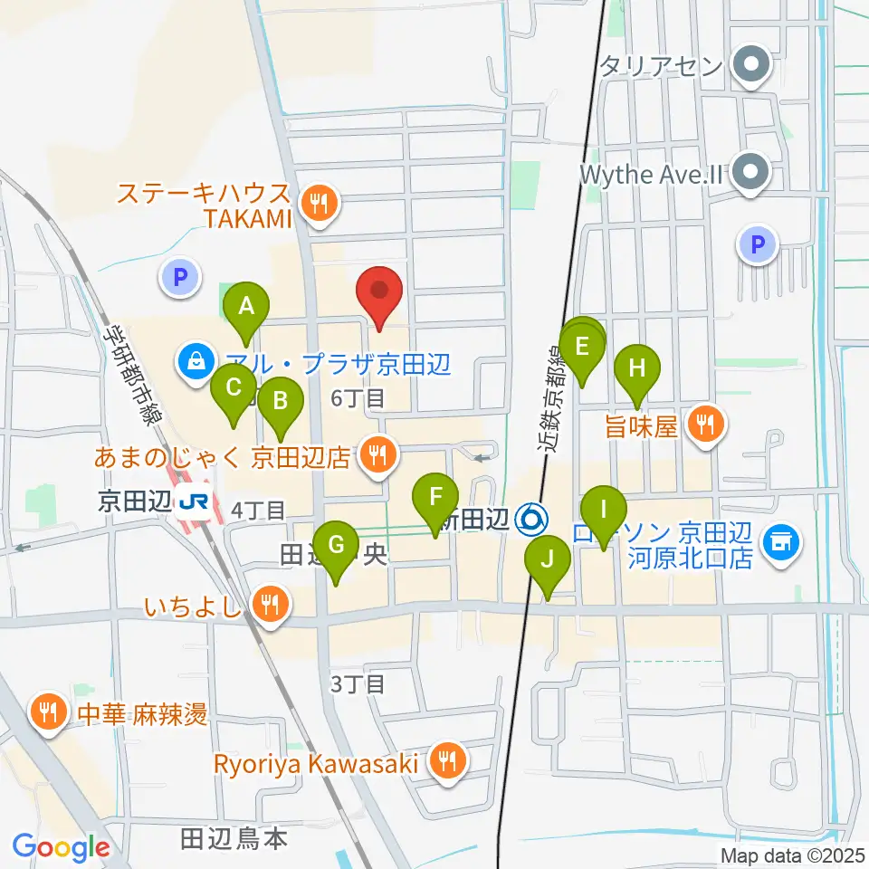 中川ミュージックスクール周辺のカフェ一覧地図