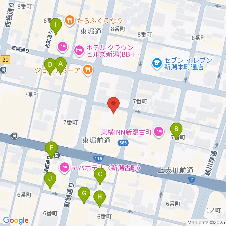 だいしほくえつホール周辺のカフェ一覧地図