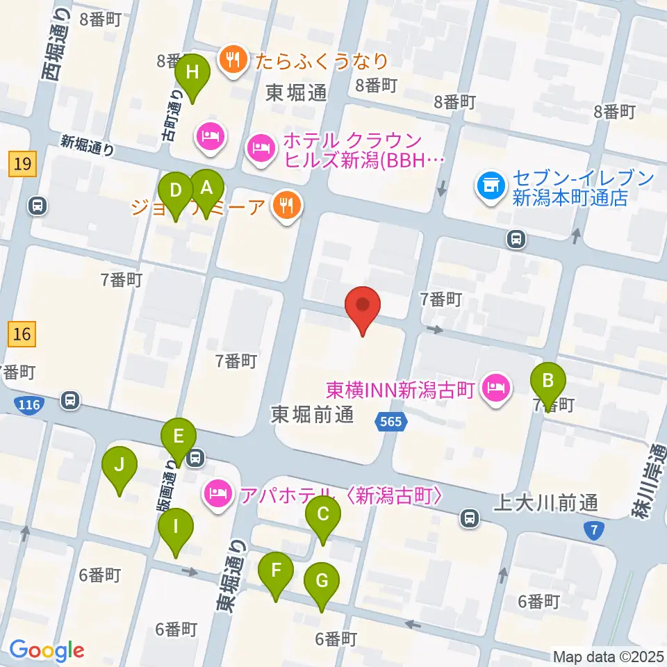 だいしほくえつホール周辺のカフェ一覧地図