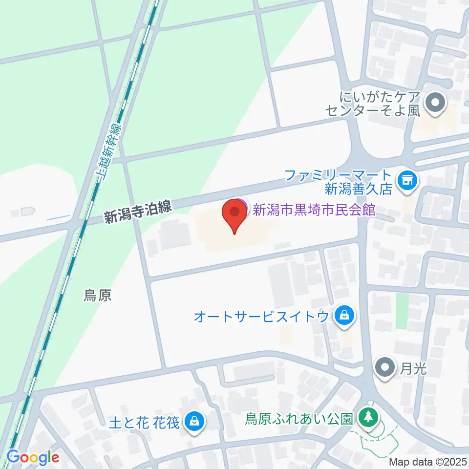 黒埼市民会館周辺のカフェ一覧地図