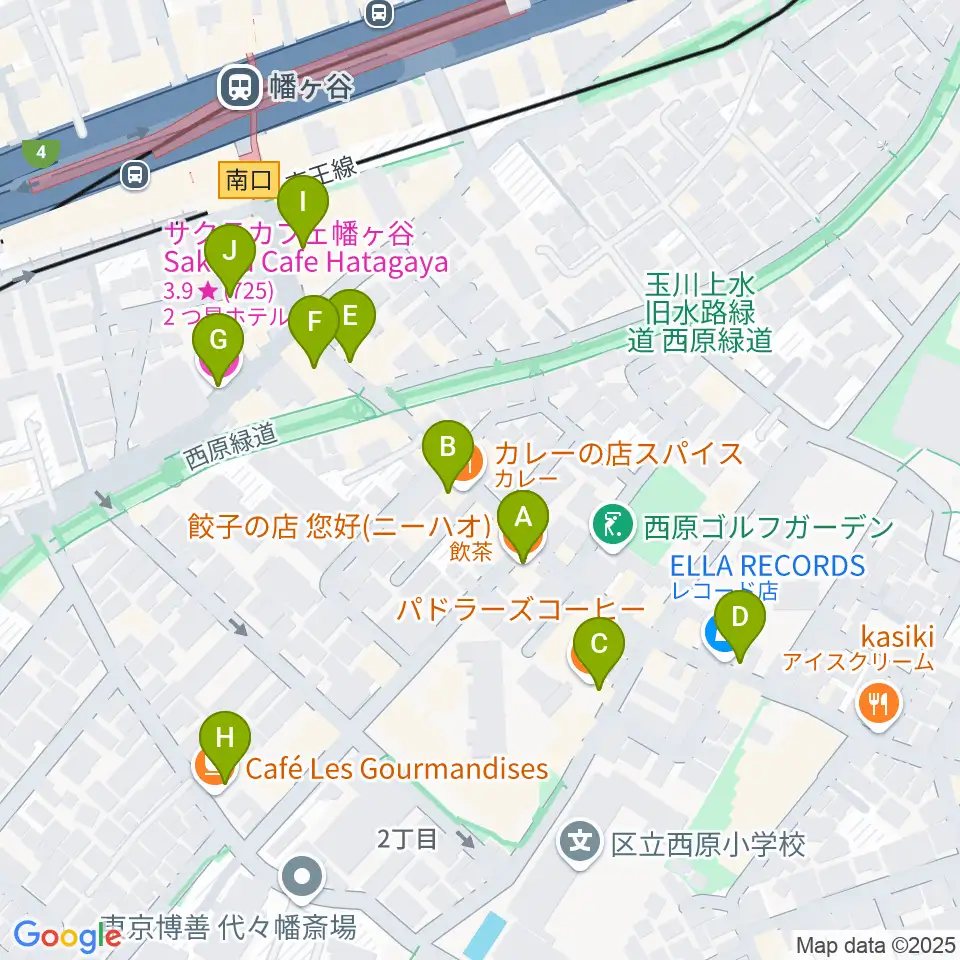 幡ヶ谷CLUB HEAVY SICK周辺のカフェ一覧地図