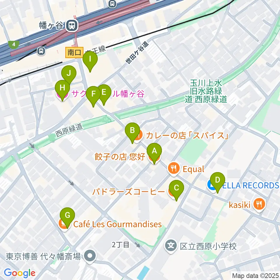 幡ヶ谷CLUB HEAVY SICK周辺のカフェ一覧地図