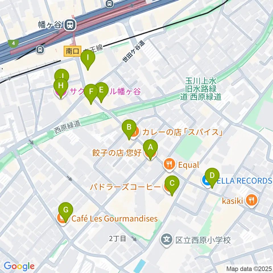 幡ヶ谷CLUB HEAVY SICK周辺のカフェ一覧地図