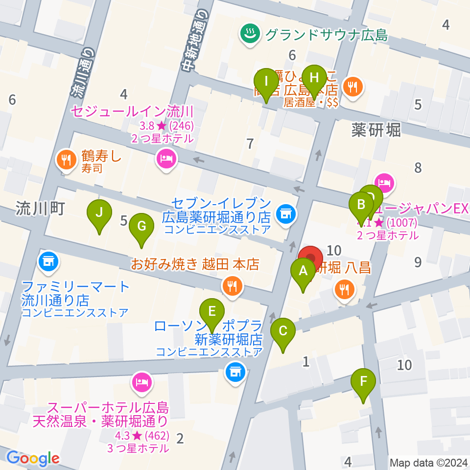 Jazz Club Bird周辺のカフェ一覧地図