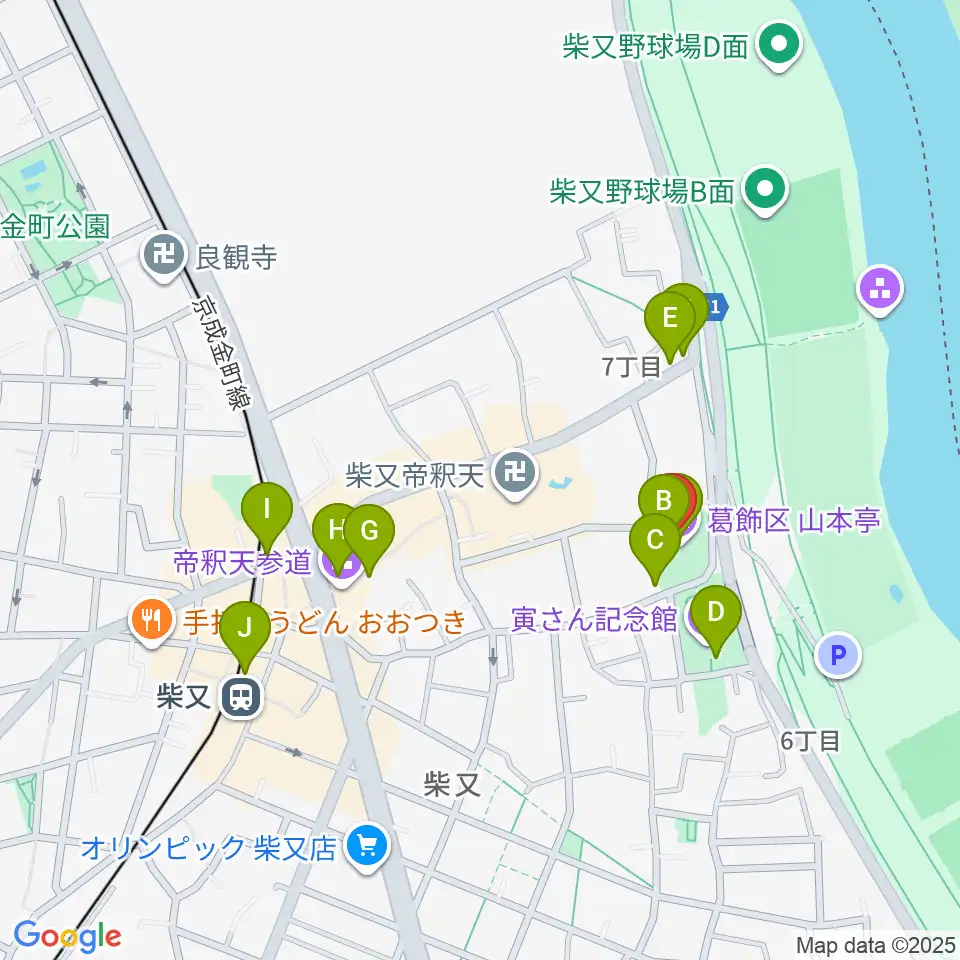 山本亭周辺のカフェ一覧地図