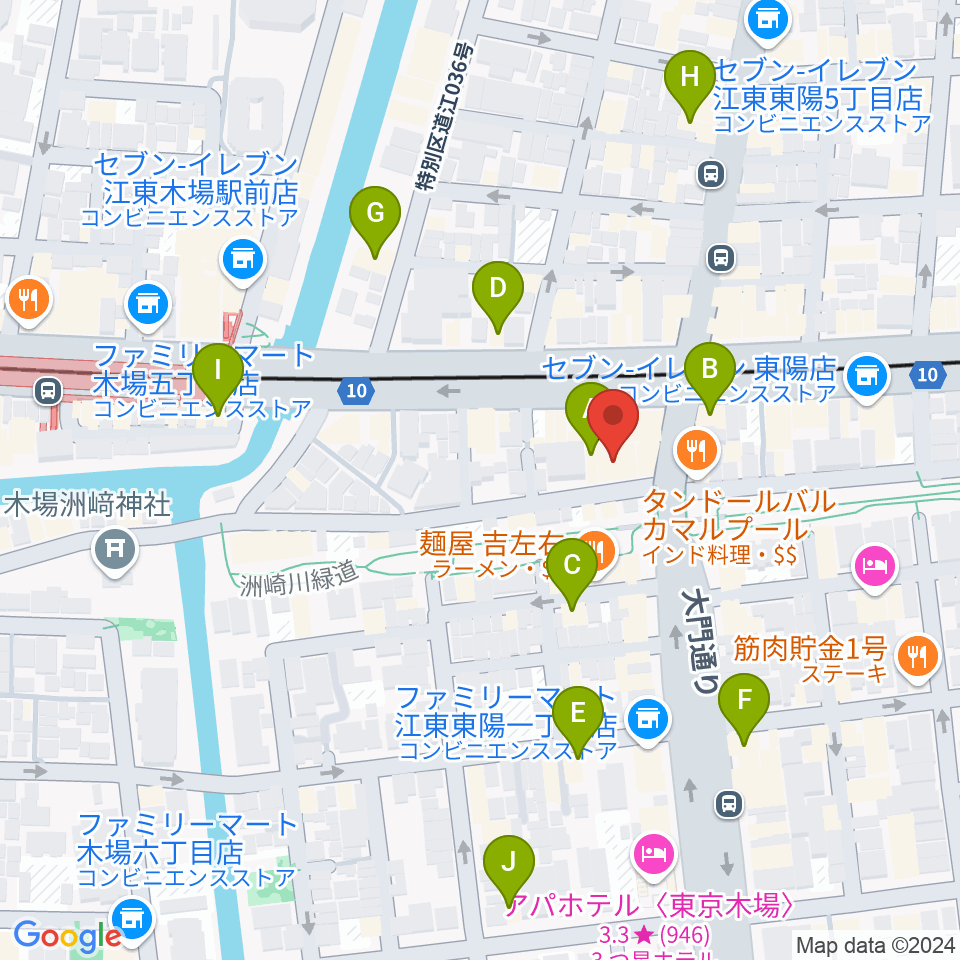 U.S.A. Live PUB if周辺のカフェ一覧地図