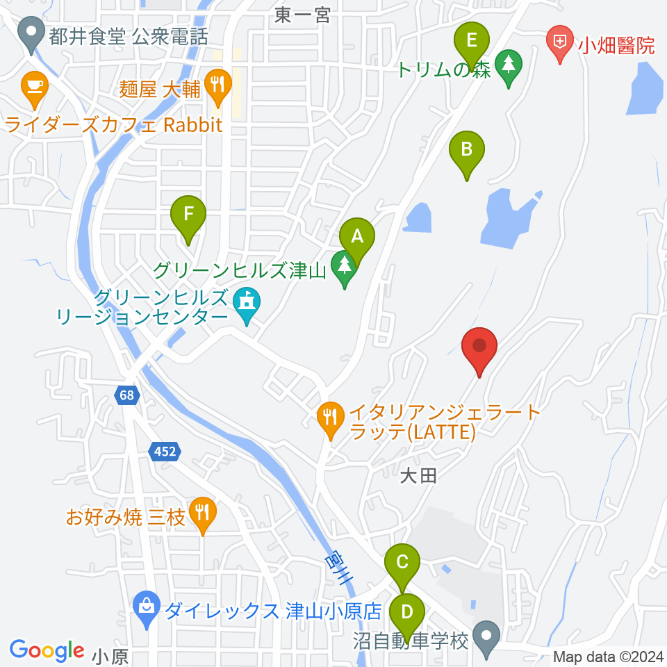 アムズの森サロン・スタジオ周辺のカフェ一覧地図