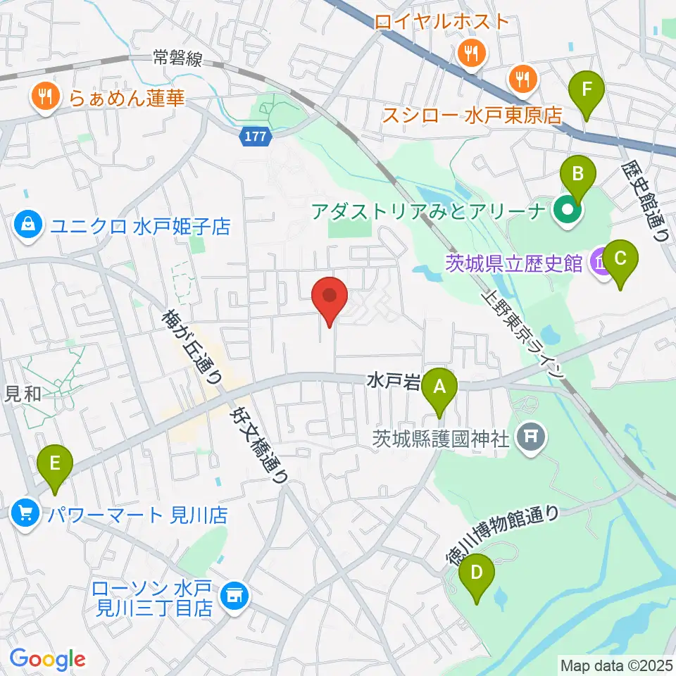 マルカート音楽教室周辺のカフェ一覧地図