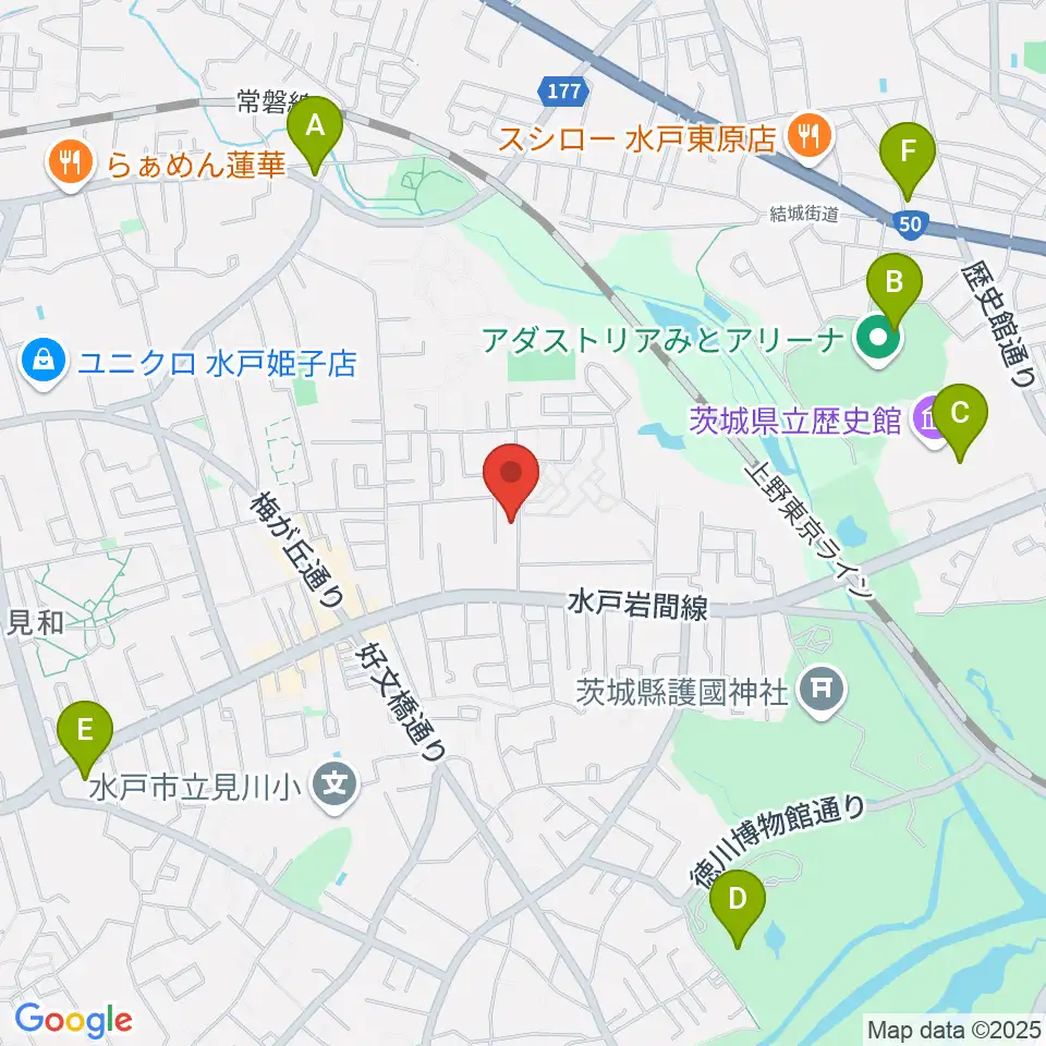 マルカート音楽教室周辺のカフェ一覧地図