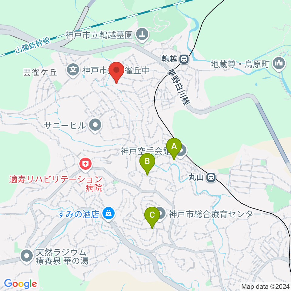 アコースティック工房Heaven周辺のカフェ一覧地図