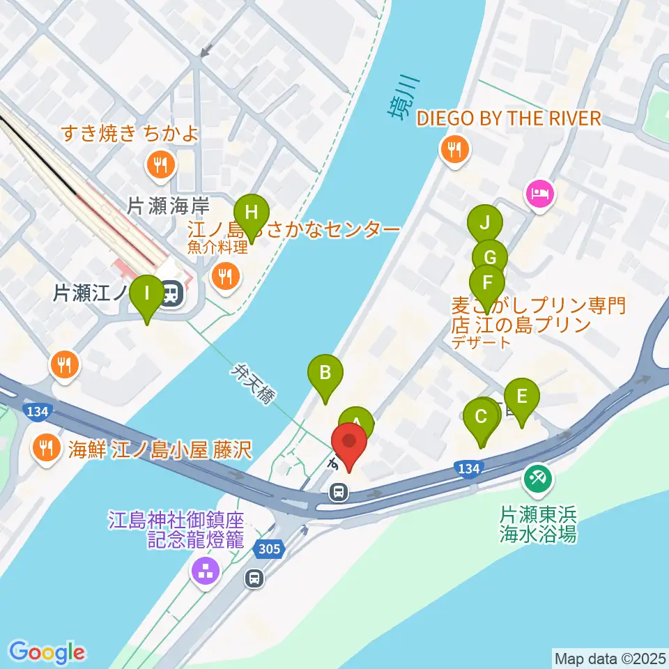 虎丸座周辺のカフェ一覧地図