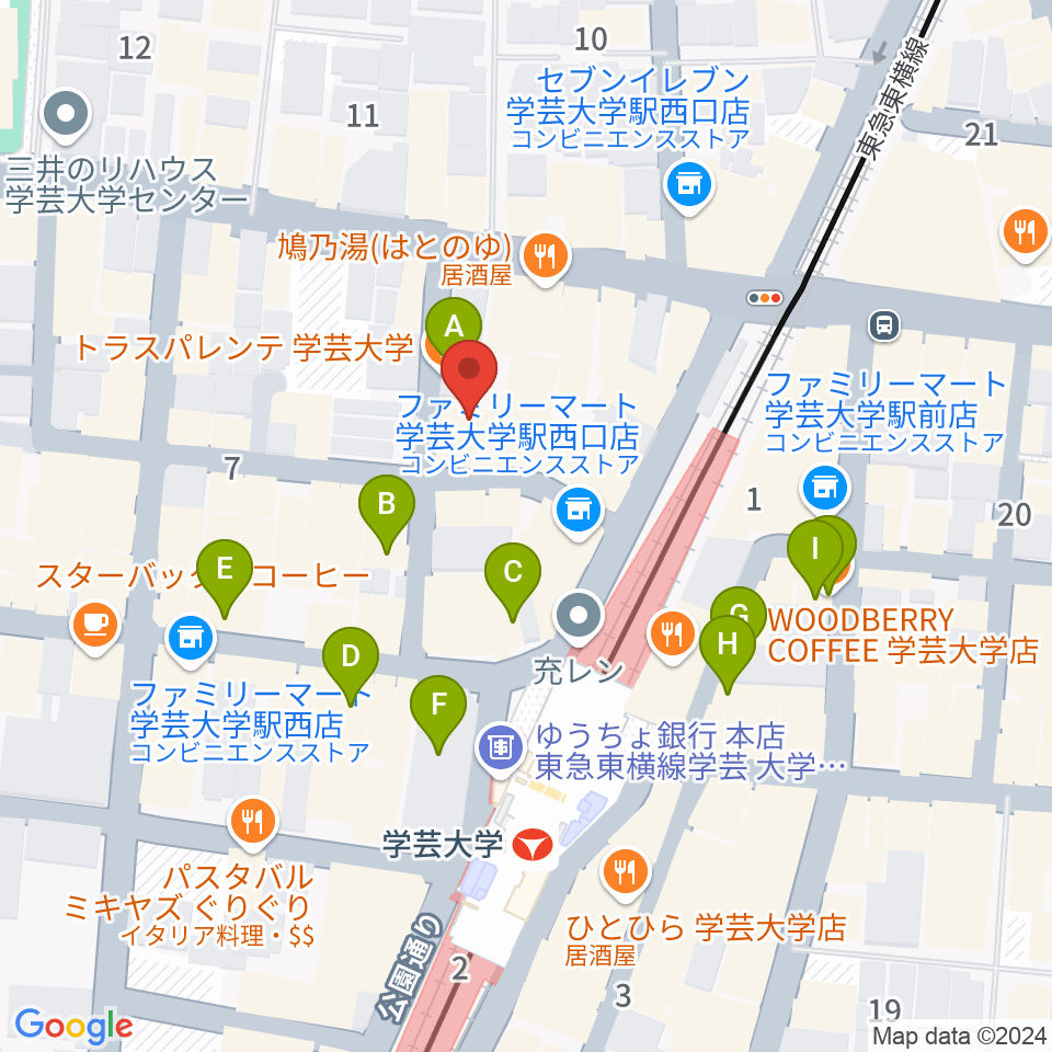 千本桜ホール周辺のカフェ一覧地図