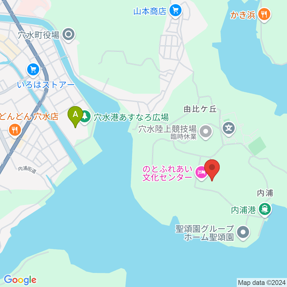 のとふれあい文化センター周辺のカフェ一覧地図