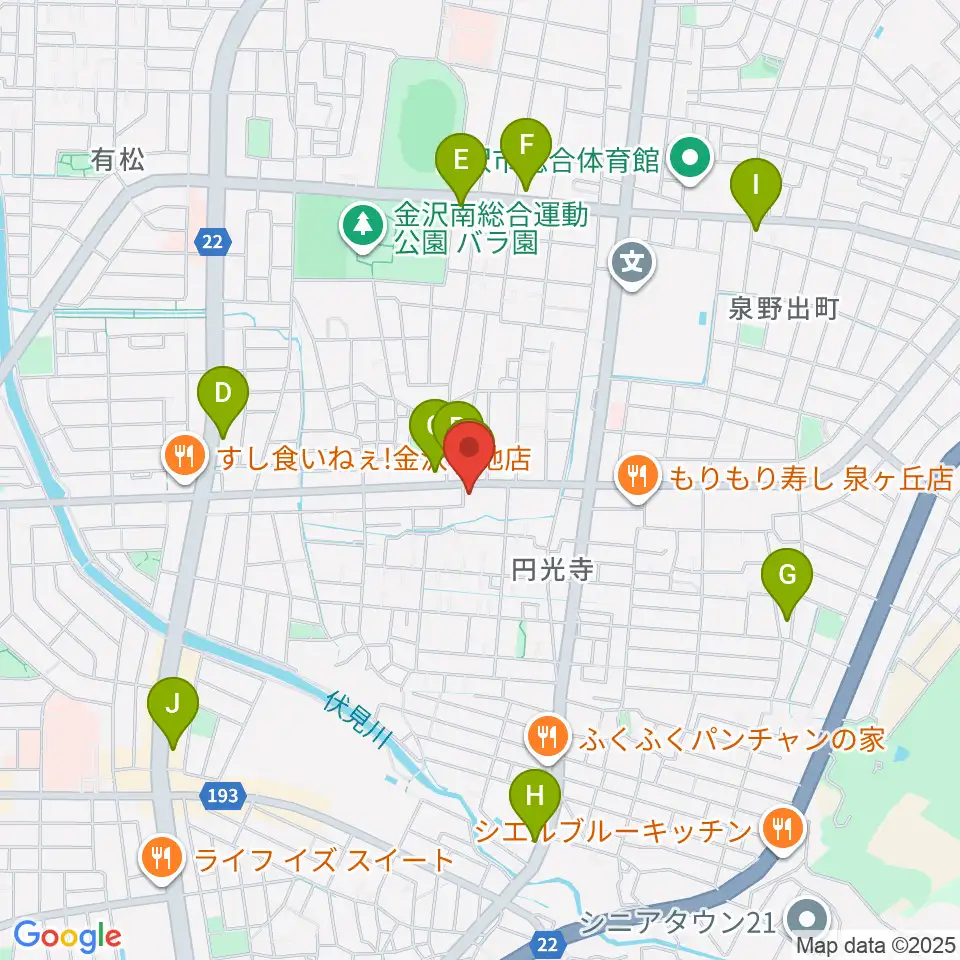 ミュージックベースエクストリーム周辺のカフェ一覧地図