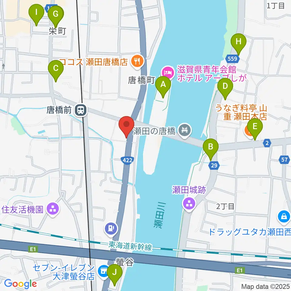 大石ピアノ調律サービス周辺のカフェ一覧地図