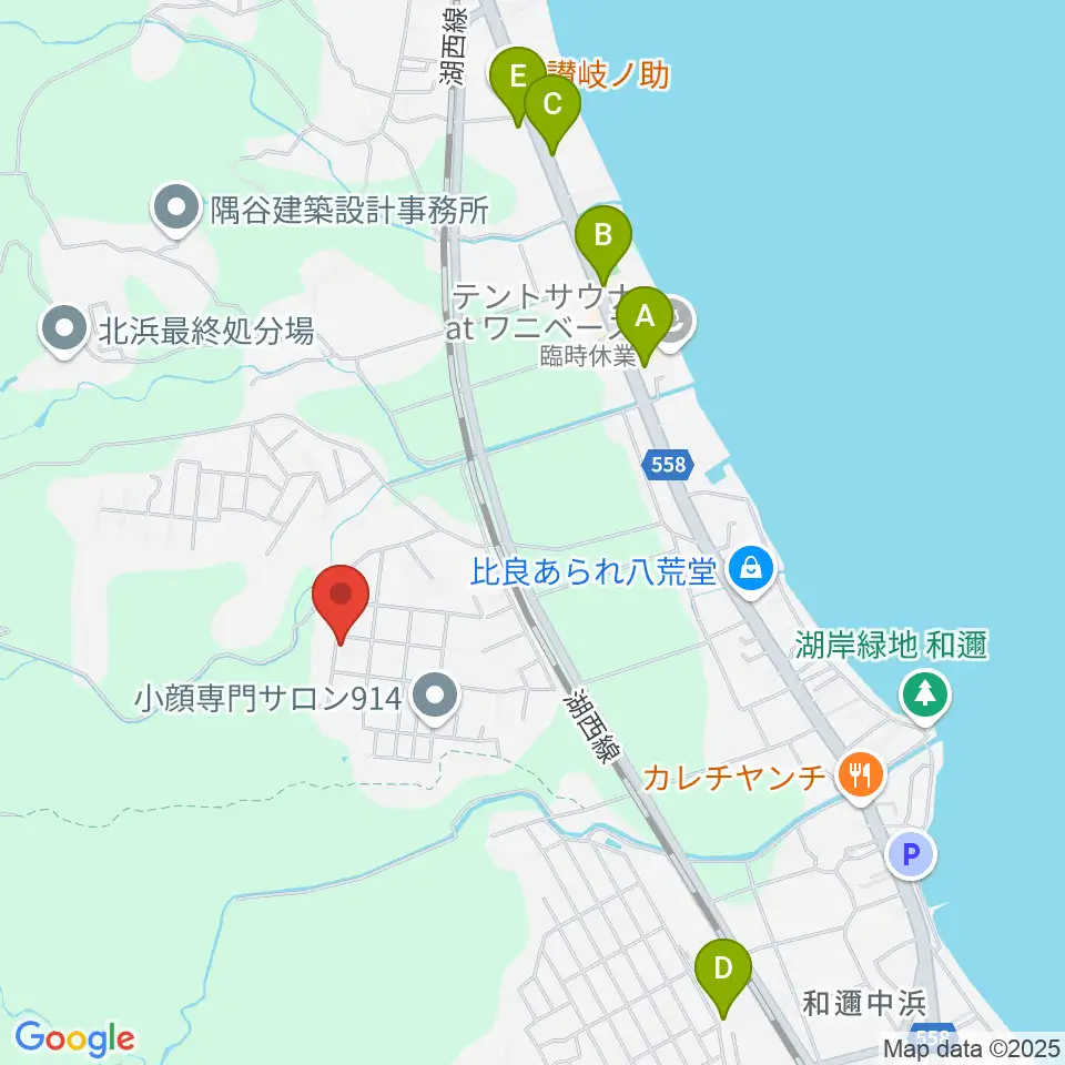 BOSCO MUSIC周辺のカフェ一覧地図