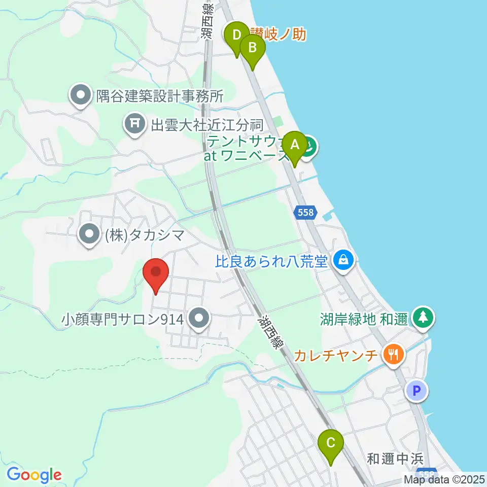 BOSCO MUSIC周辺のカフェ一覧地図