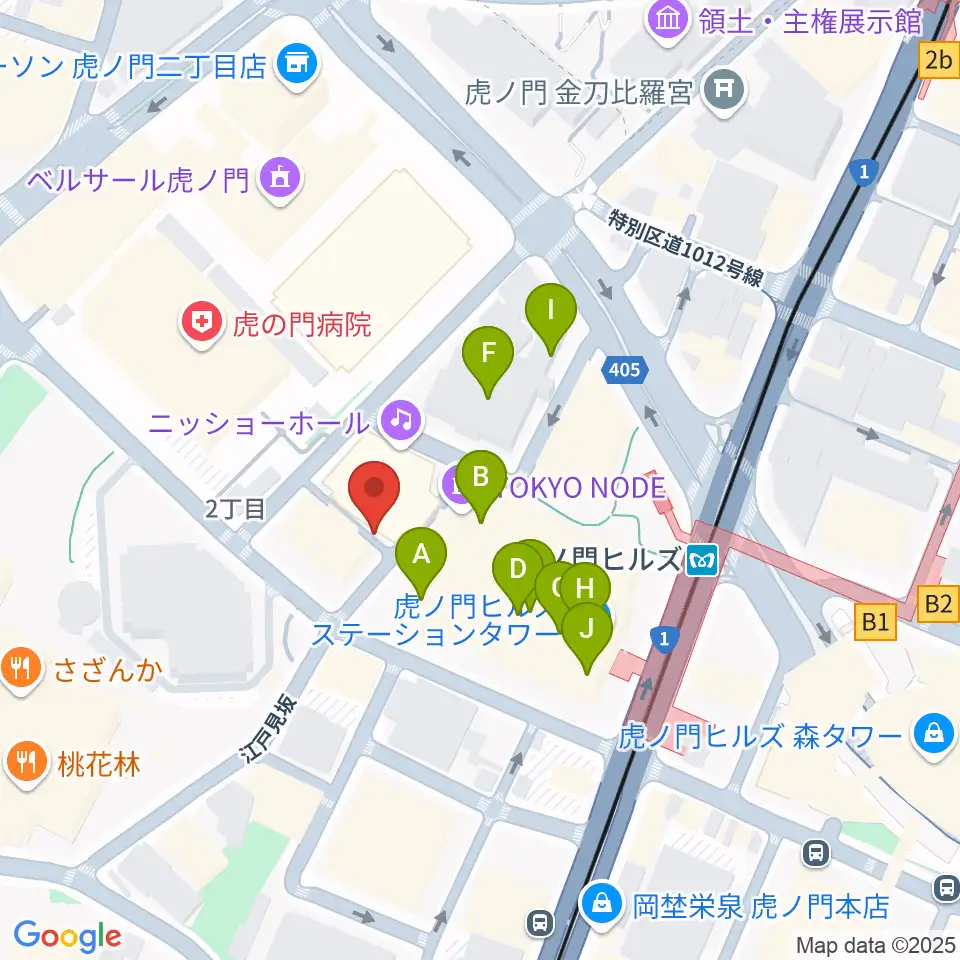 ニッショーホール周辺のカフェ一覧地図