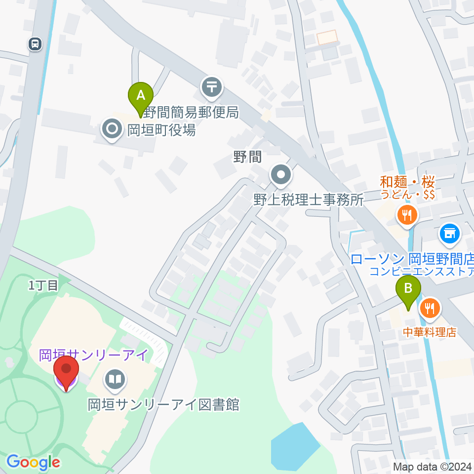 岡垣サンリーアイ周辺のカフェ一覧地図