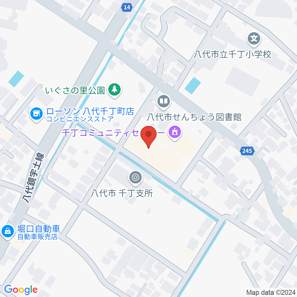 八代市公民館周辺のカフェ一覧地図